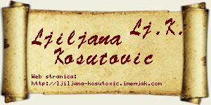 Ljiljana Košutović vizit kartica